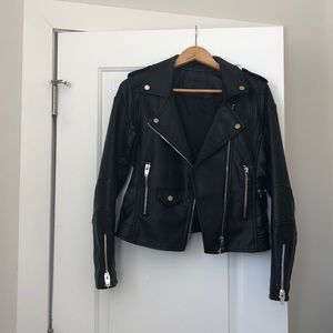 Black Leather Jacket Small BlankNYC
